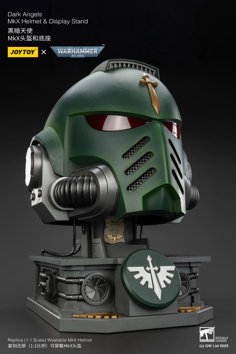 Dark Angels MkX Helmet & Display Stand
