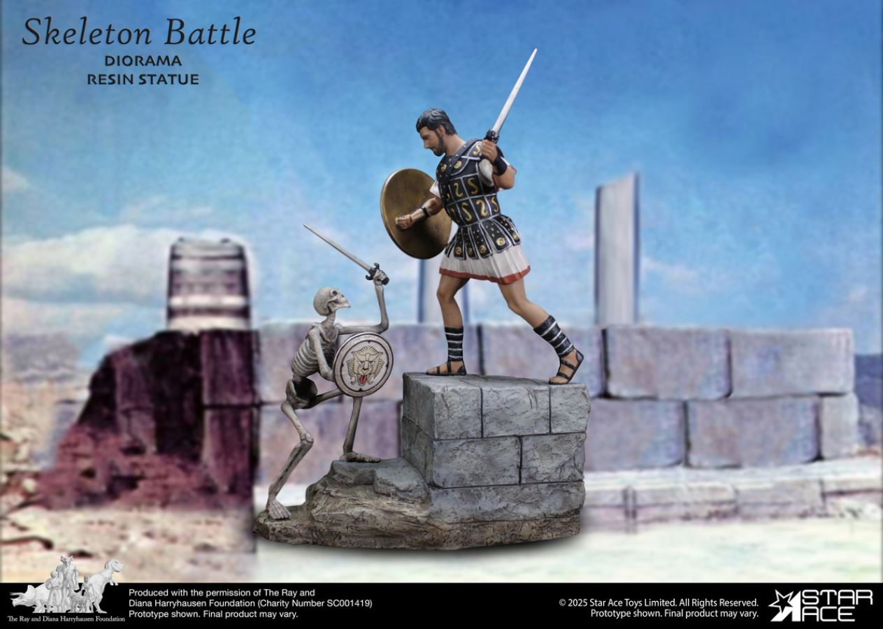 Ray Harryhausen - Skeleton Soldier Battle Base Scene 1/8