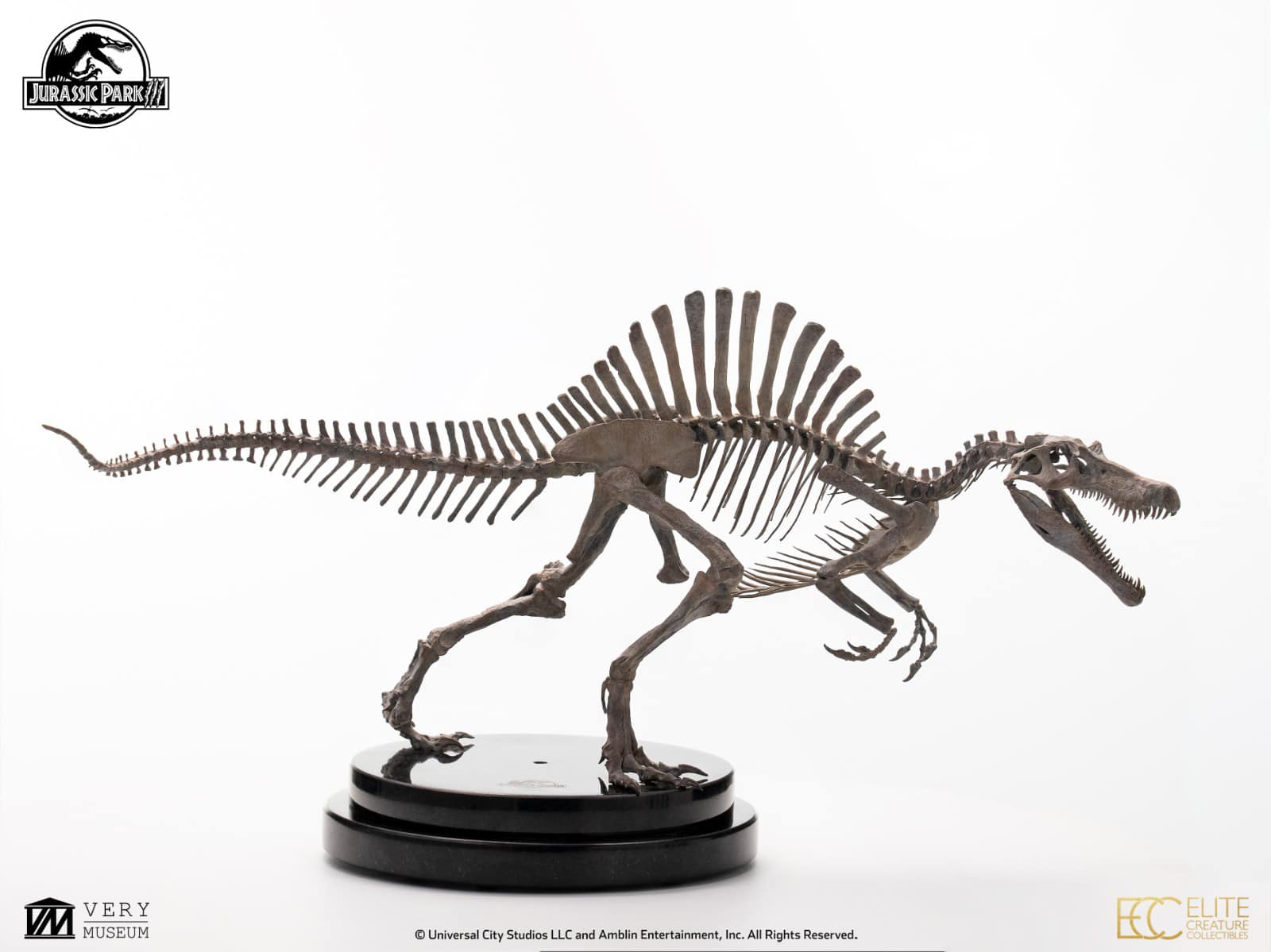Bronze Spinosaurus Skeleton - Jurassic Park III 1/24