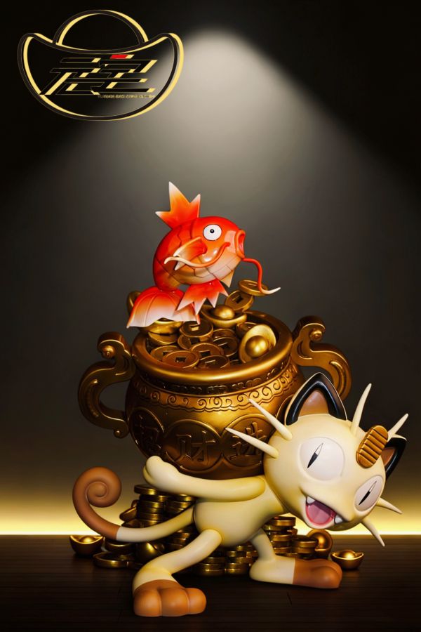 Fortune Cat and Koi Fish - Pokemon