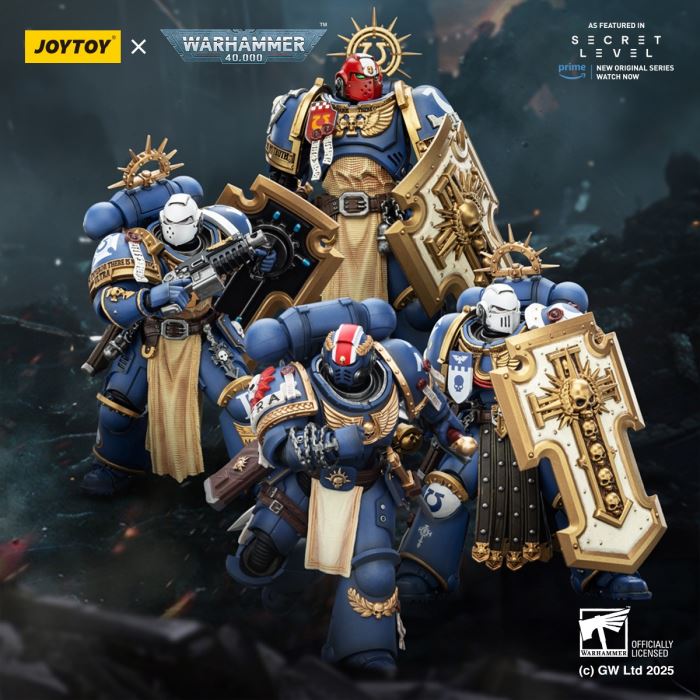 JOYTOY: Warhammer 40K Series - Ultramarines Titus/Metauros/Levantus/Towald Action Figure Toy