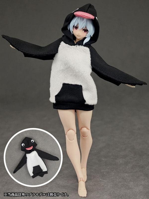 Party Animal Girl Loungewear Penguin Hoodie (DOLL ACCESSORY)