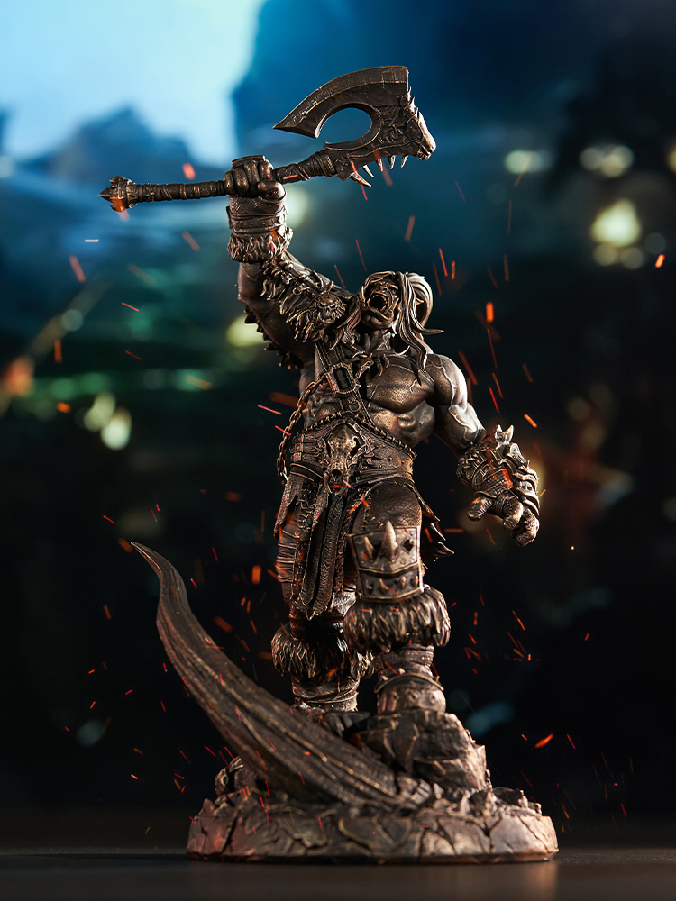 World of Warcraft Grommash Hellscream Bronze Collector's Statue 1/10