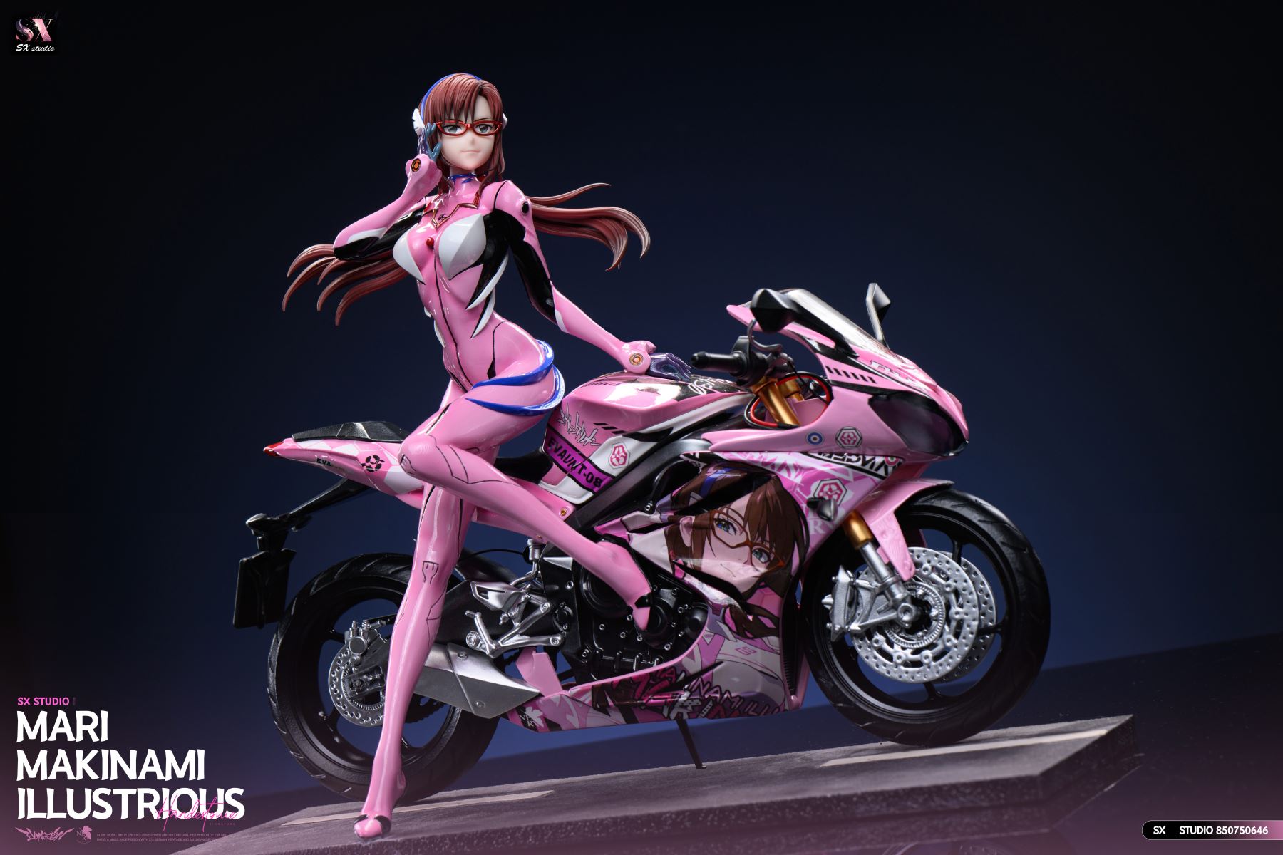 Motorcycle Girl Mari Makinami Illustrious - Evangelion