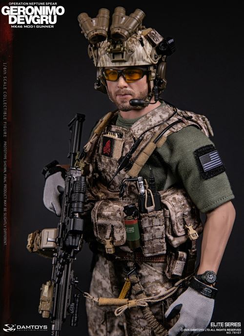 Navy Special Warfare Development Group - Operation Poseidon Spear Geronimo MK46 MOD1 Machine Gunner 1/6