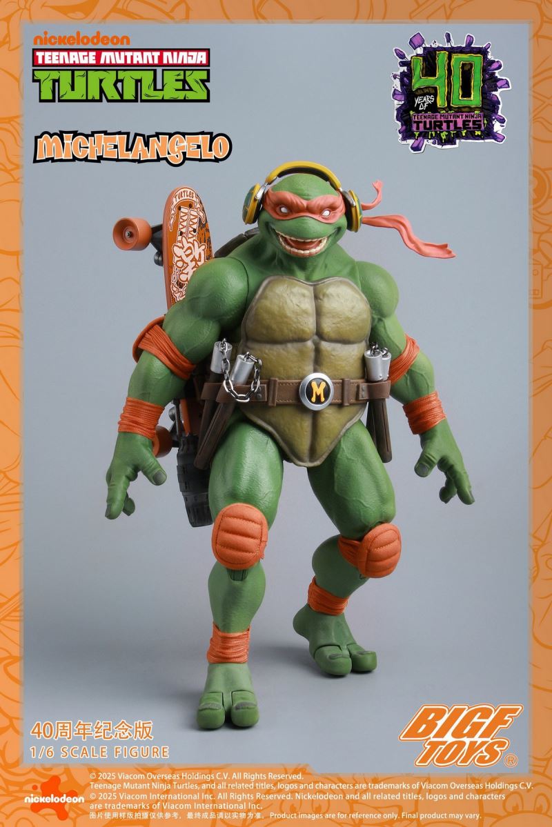 TNMT Michelangelo 40th Anniversary Edition 1/6