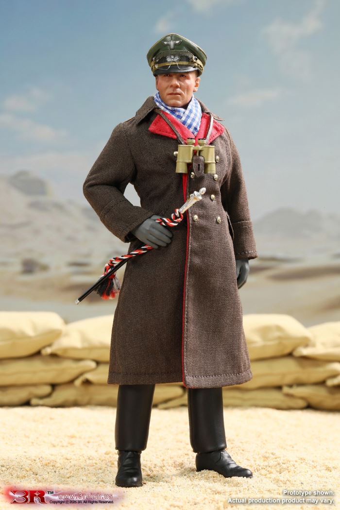 WWII German North African Corps Desert Fox - Erwin Rommel 1/12