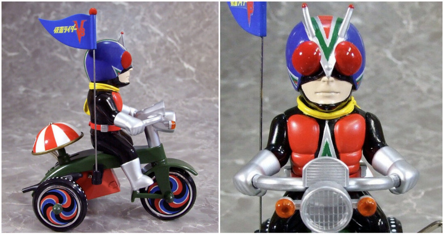 EX tricycle Kamen Rider V3 & Rider Man