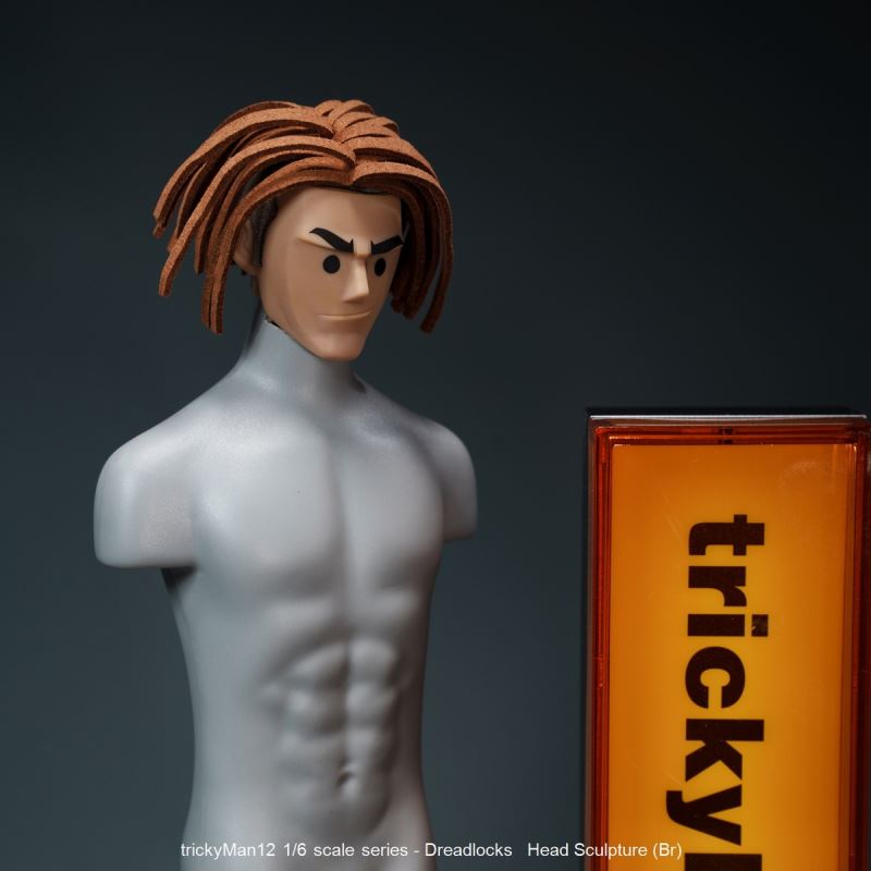 Dreadlocks Male Head Sculpture 1/6