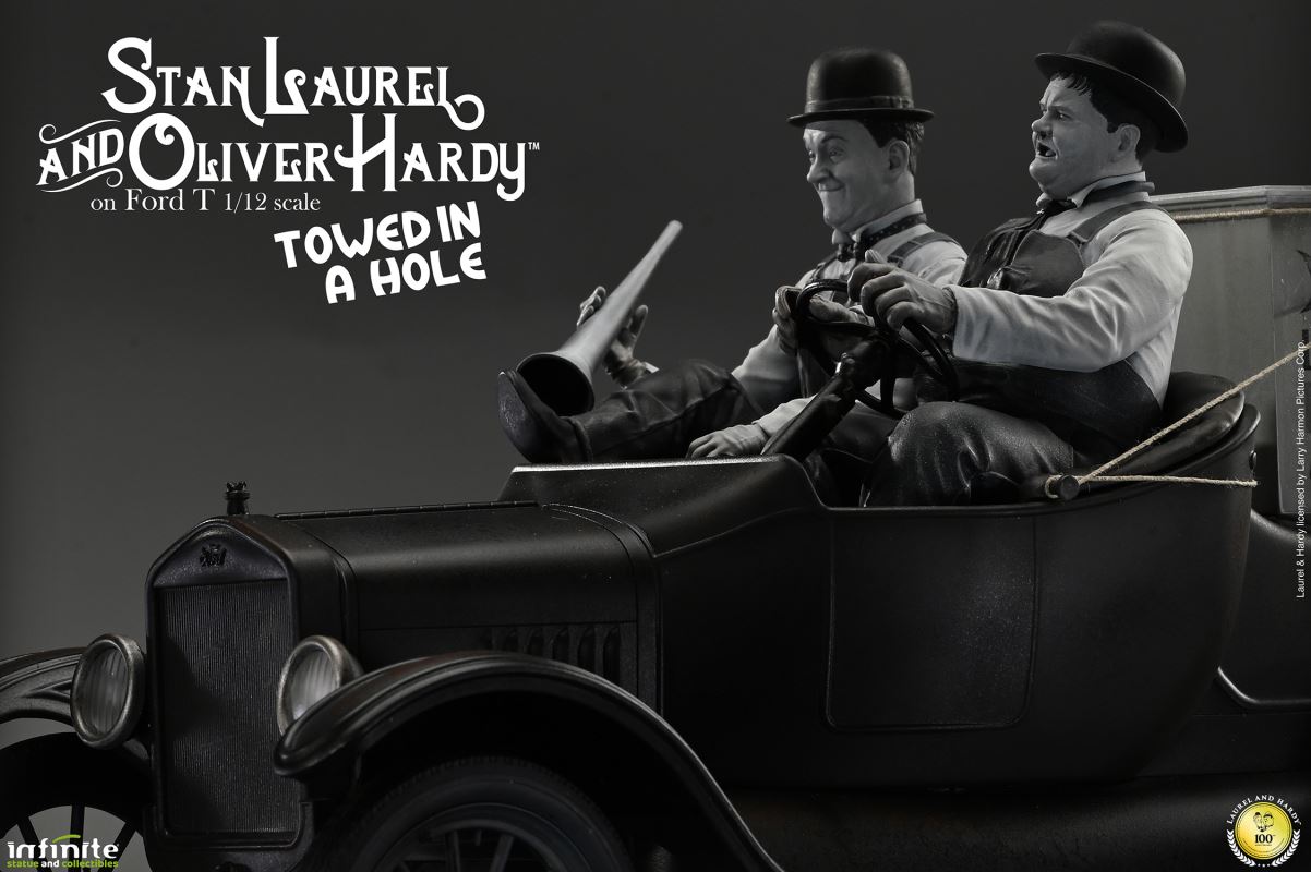 Stan Laurel & Oliver Hardy on Ford T