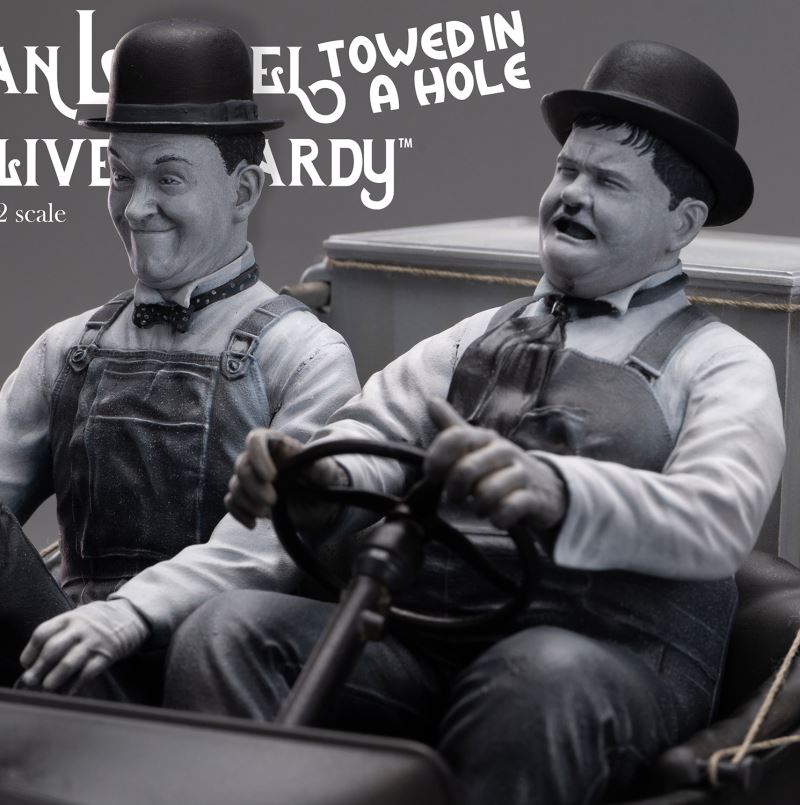 Stan Laurel & Oliver Hardy on Ford T