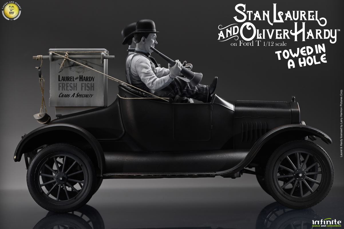 Stan Laurel & Oliver Hardy on Ford T