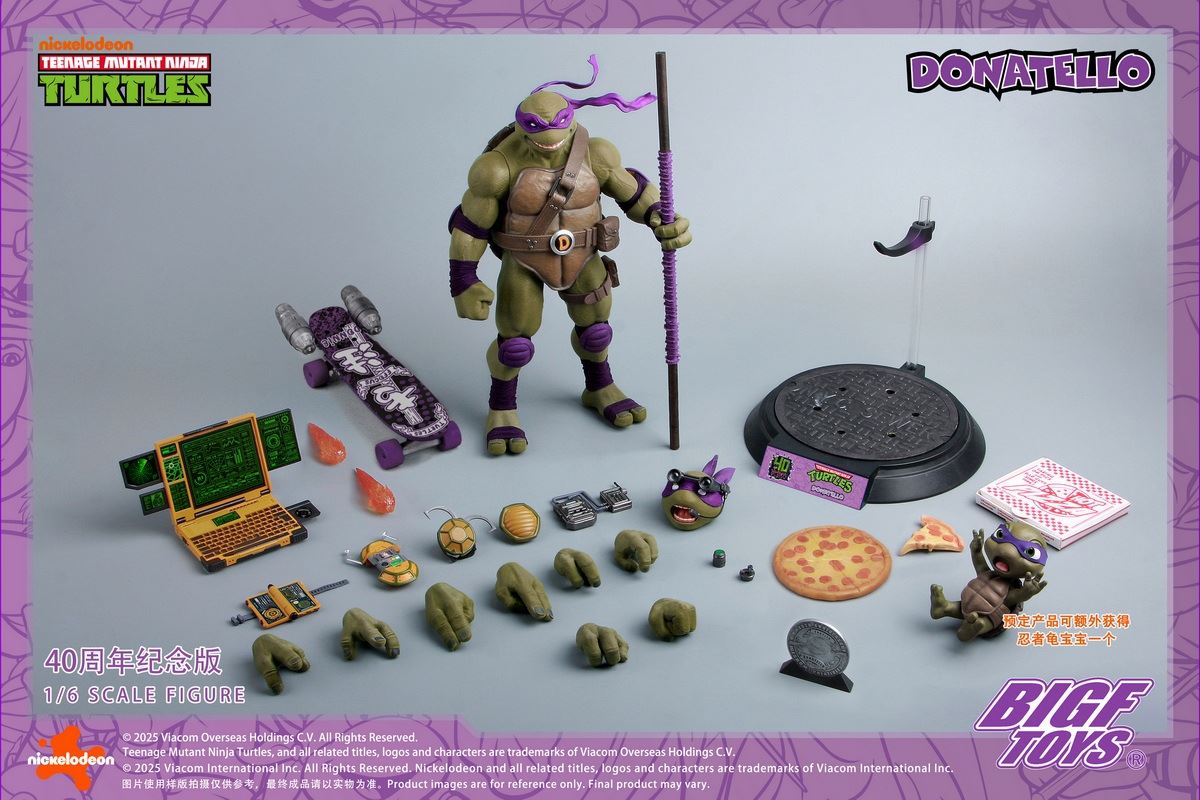 Teenage Mutant Ninja Turtle Donatello 40th Anniversary Edition 1/6