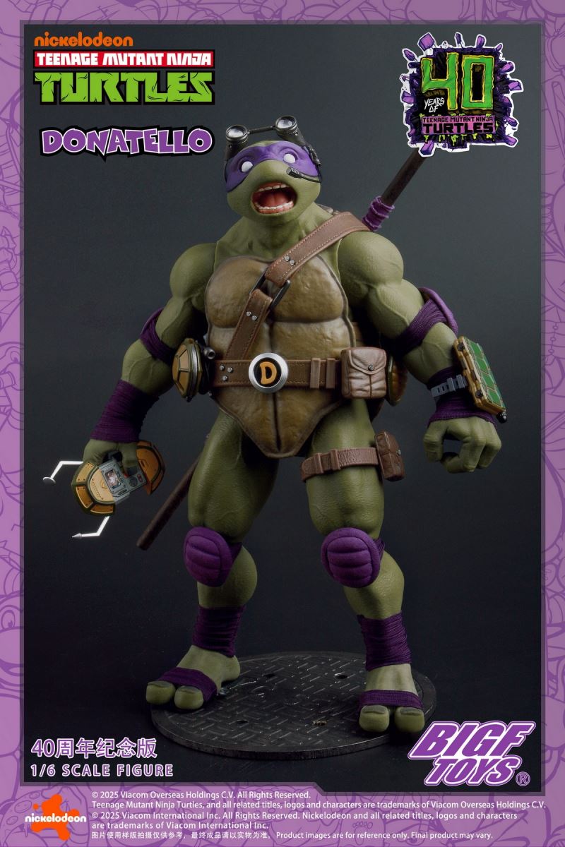 Teenage Mutant Ninja Turtle Donatello 40th Anniversary Edition 1/6