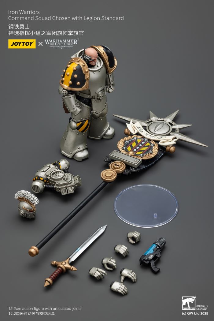 Iron Warrior - MKVI Tactical Sergeant/Divine Chosen Command Team Legion Flag 1/18