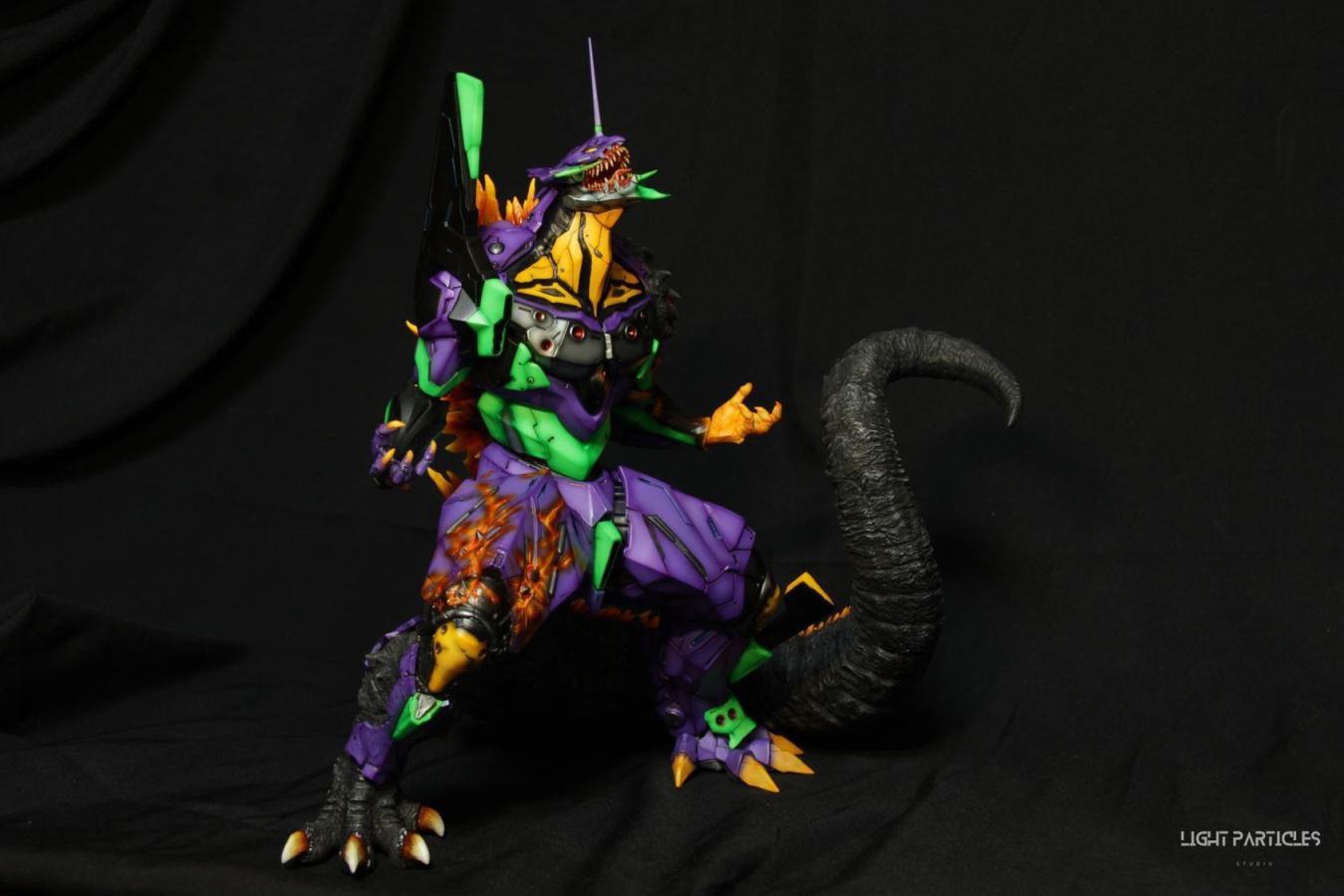 Godzilla-like Evangelion Unit-01's Crimson Lotus Mode