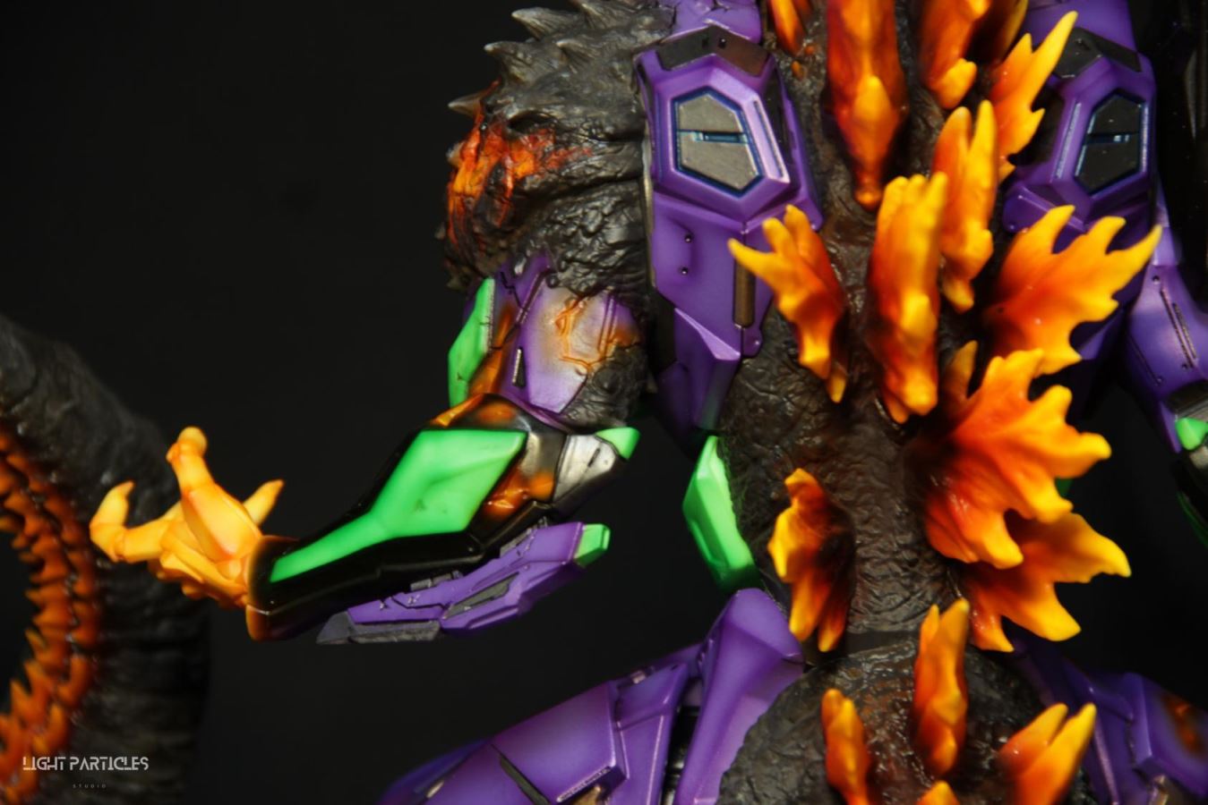 Godzilla-like Evangelion Unit-01's Crimson Lotus Mode