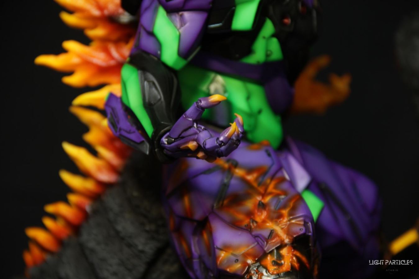 Godzilla-like Evangelion Unit-01's Crimson Lotus Mode