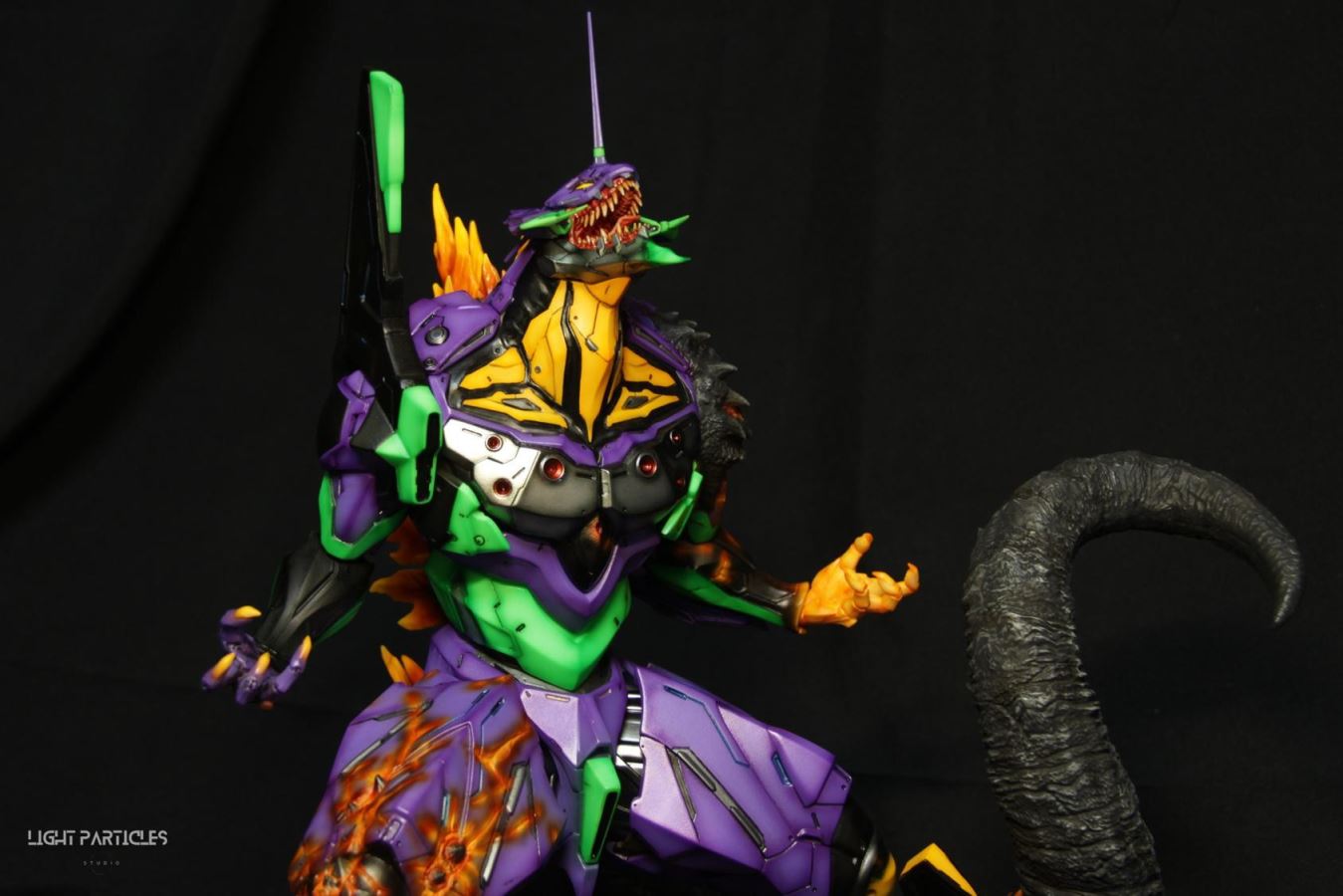 Godzilla-like Evangelion Unit-01's Crimson Lotus Mode