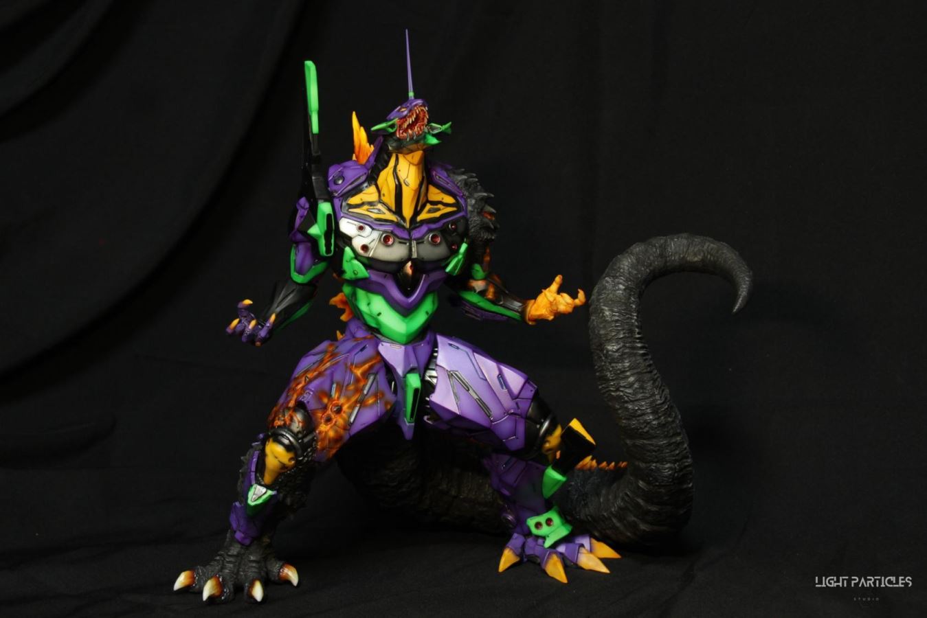 Godzilla-like Evangelion Unit-01's Crimson Lotus Mode
