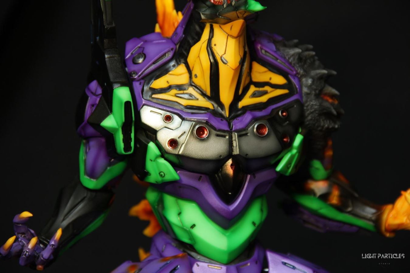 Godzilla-like Evangelion Unit-01's Crimson Lotus Mode