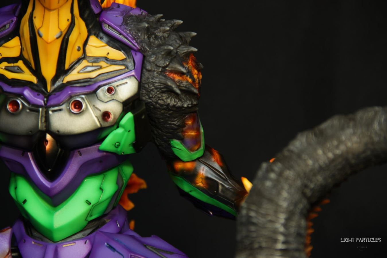 Godzilla-like Evangelion Unit-01's Crimson Lotus Mode