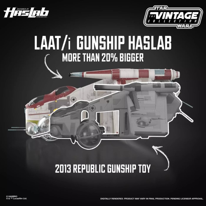 Star Wars Infantry Low Altitude Assault Transport (LAAT/i Gunship)