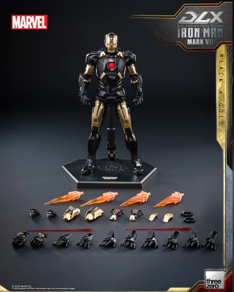 Marvel Studios: Infinity Saga DLX Iron Man Mark 7 (Black x Gold)