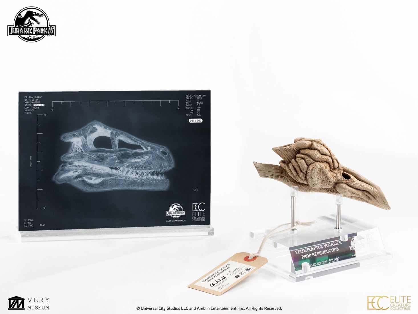 Velociraptor Resonating Chamber Prop - Jurassic Park