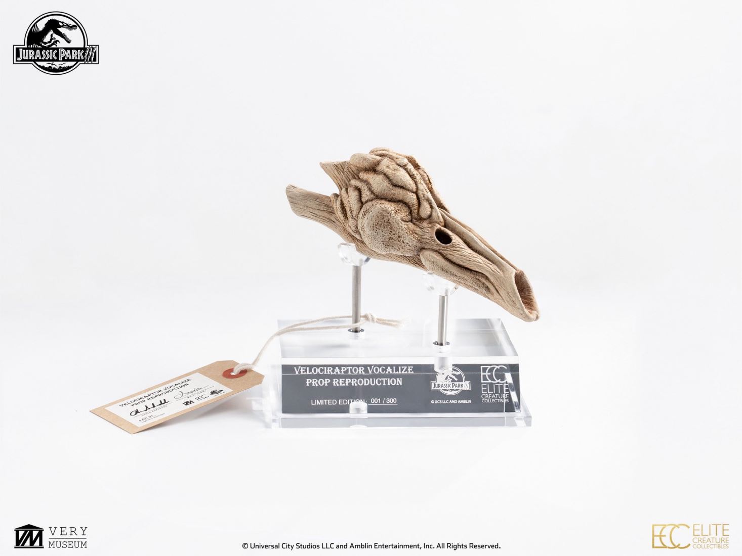 Velociraptor Resonating Chamber Prop - Jurassic Park