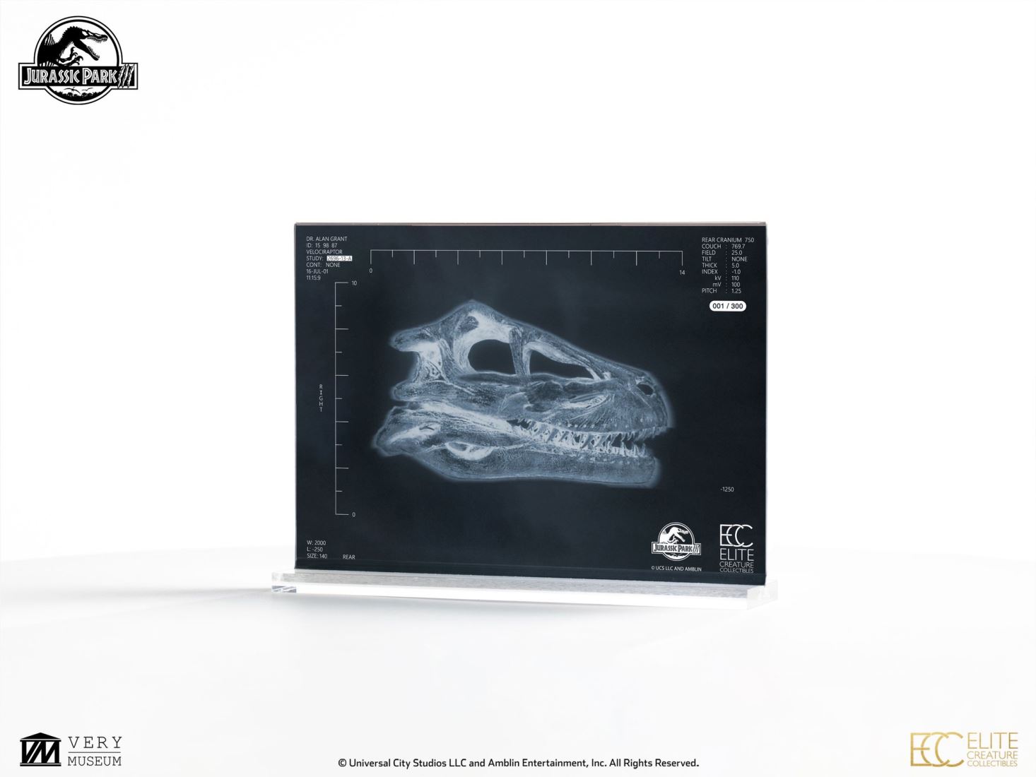 Velociraptor Resonating Chamber Prop - Jurassic Park