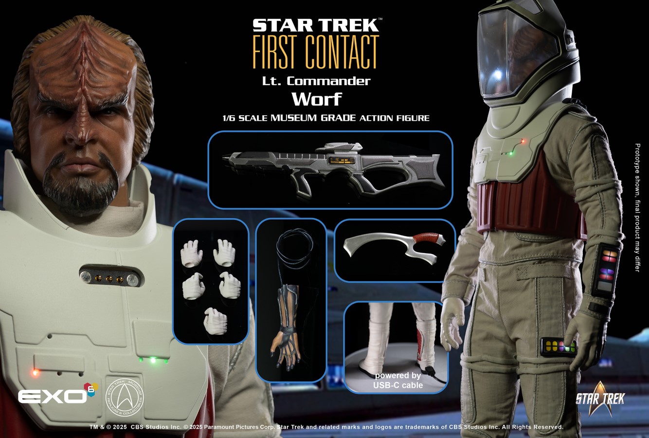 Lt. Commander Worf in EVA Suit