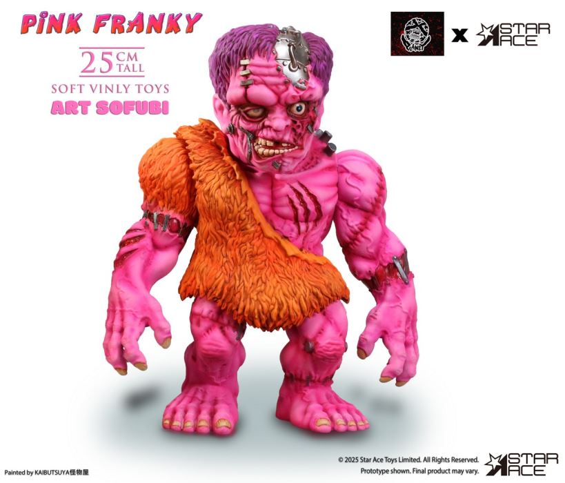 Pink Frankenstein/Pink Half-Fish Vinyl Statue