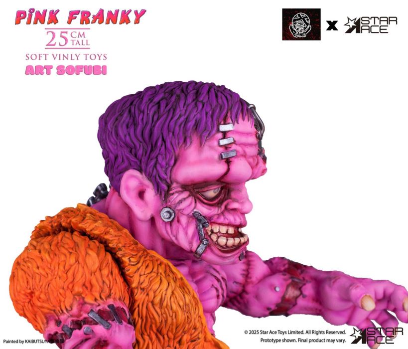 Pink Frankenstein/Pink Half-Fish Vinyl Statue