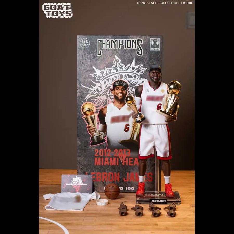 NBA LeBron James 13 Heat Championship Set 1/6