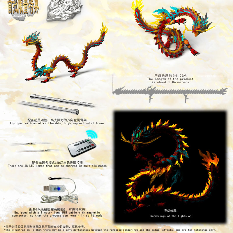 ShenXing Series ZL-0001 Red Dragon Plastic Model Kit