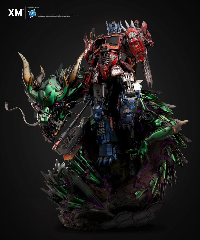 Optimus Prime - Azure Dragon Gold Version (Mythical Beasts Series)