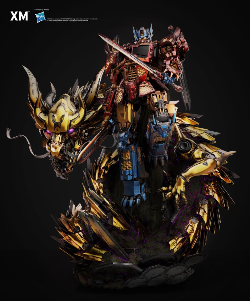 Optimus Prime - Azure Dragon Gold Version (Mythical Beasts Series)