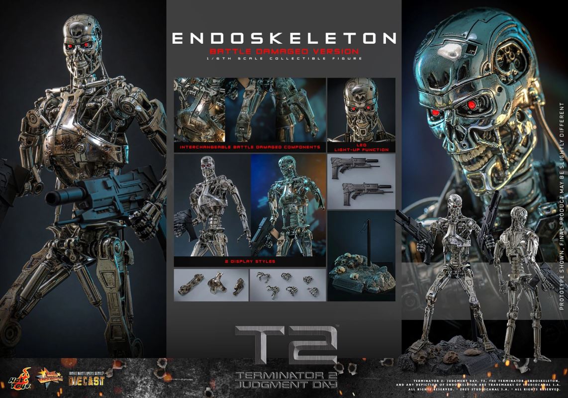 Terminator 2: Judgment Day Endoskeleton (Battle Damaged Version) 1/6