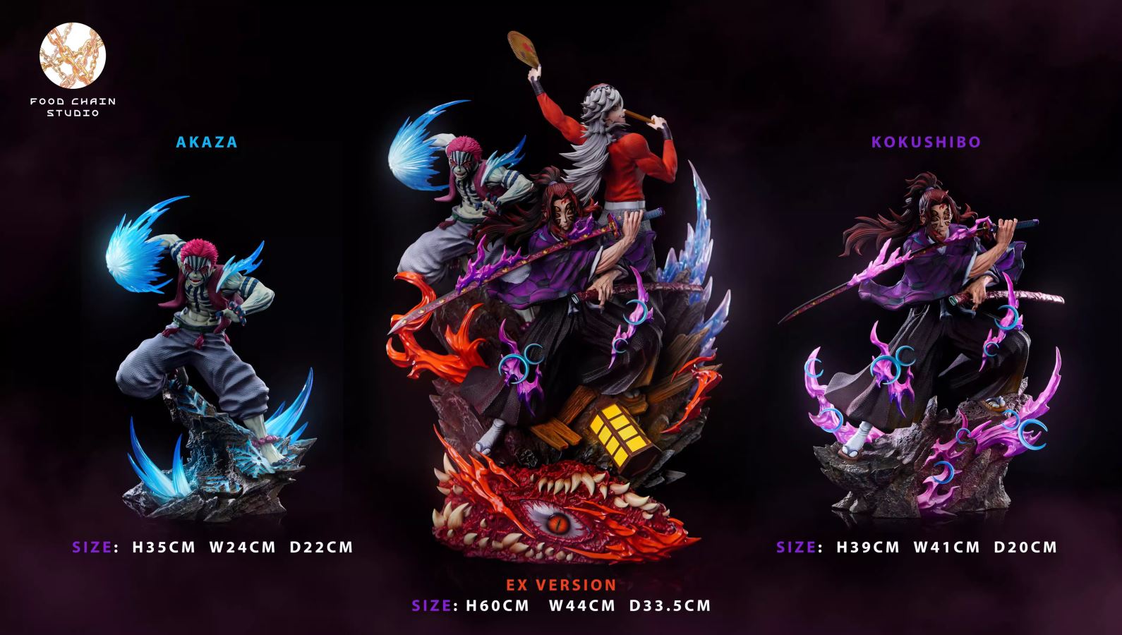 Kokushibo & Akaza & Douma - Demon Slayer