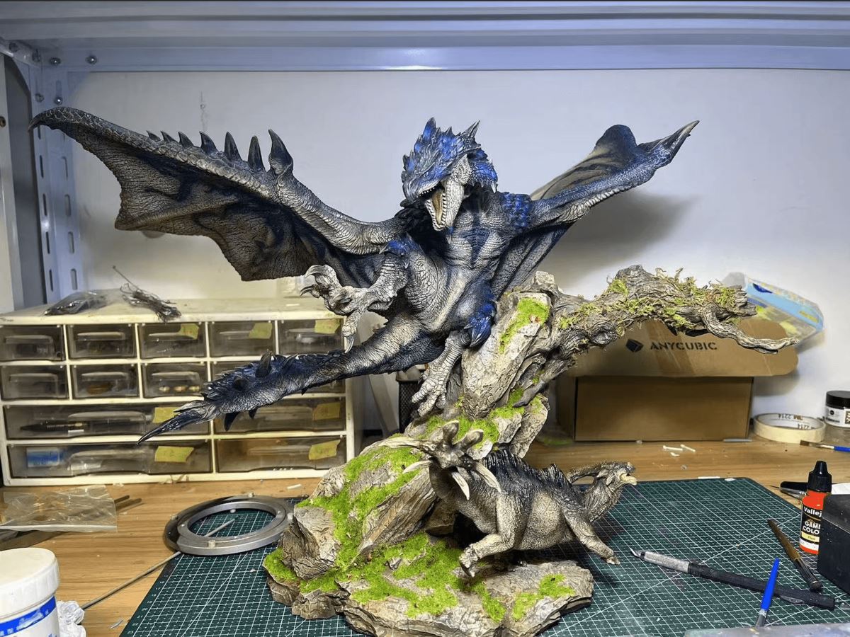 Rathalos & Azure Rathalos & Silver Rathalos - Monster Hunter