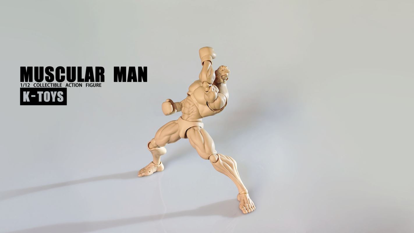 Strong Muscular Man Body [KT01] 1/12