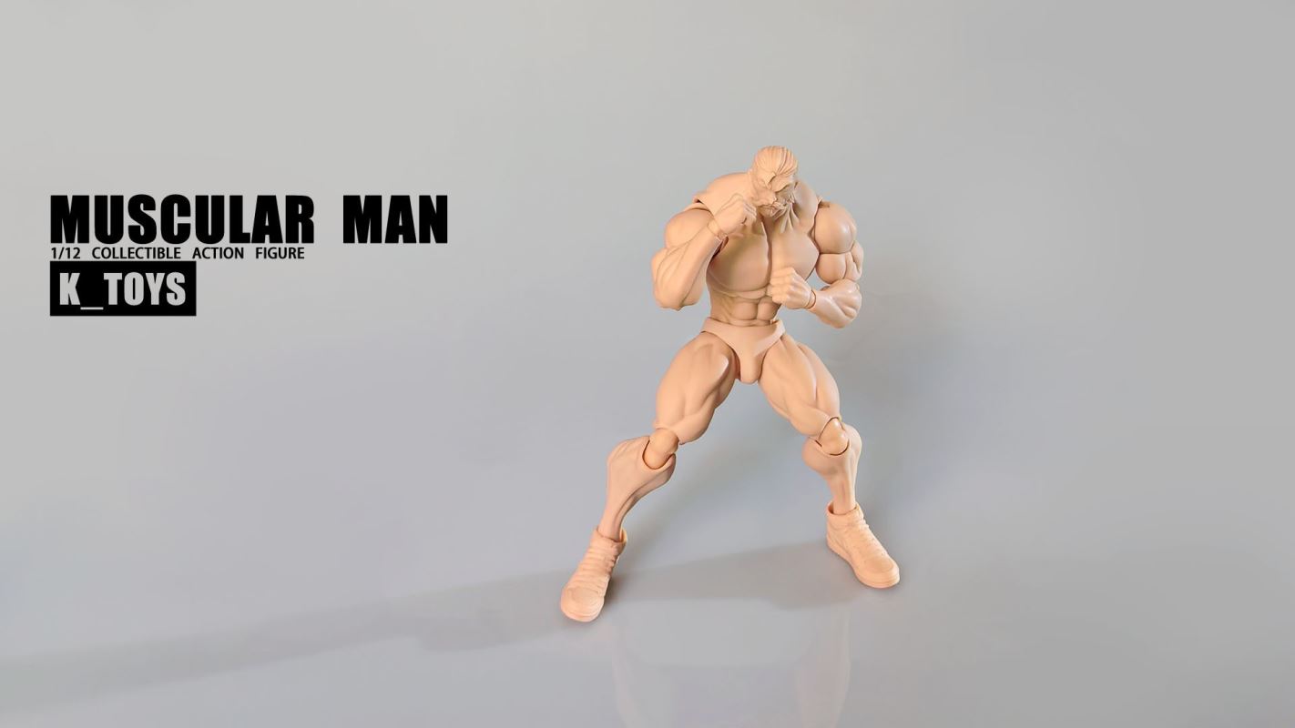Strong Muscular Man Body [KT01] 1/12