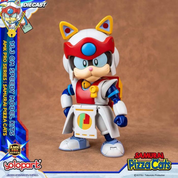 Samurai Pizza Cats: Yattaro's diecast figure from Yolopark