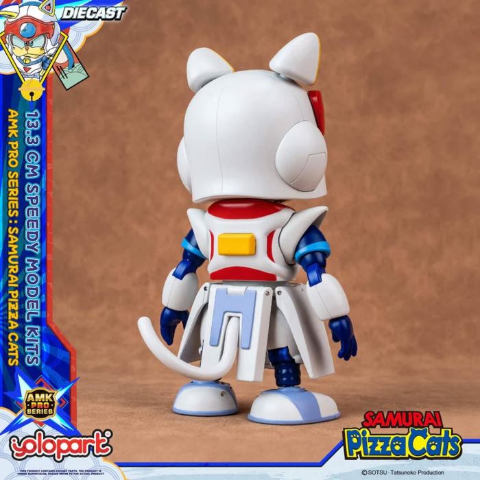 Samurai Pizza Cats: Yattaro's diecast figure from Yolopark