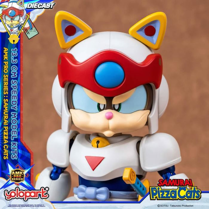 Samurai Pizza Cats: Yattaro's diecast figure from Yolopark