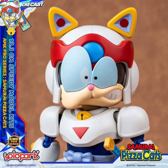 Samurai Pizza Cats: Yattaro's diecast figure from Yolopark