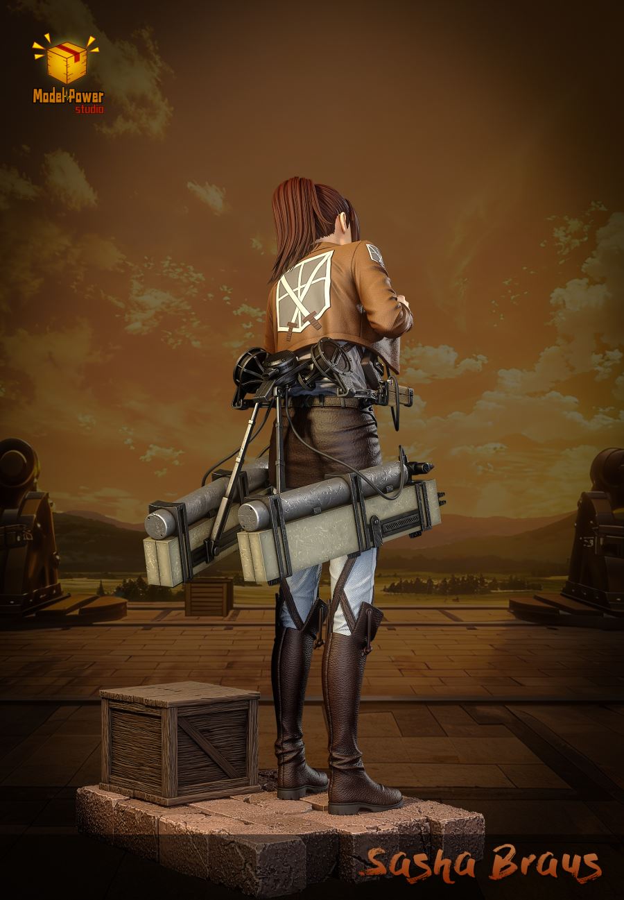 Sasha steals meat - Attack On Titan
