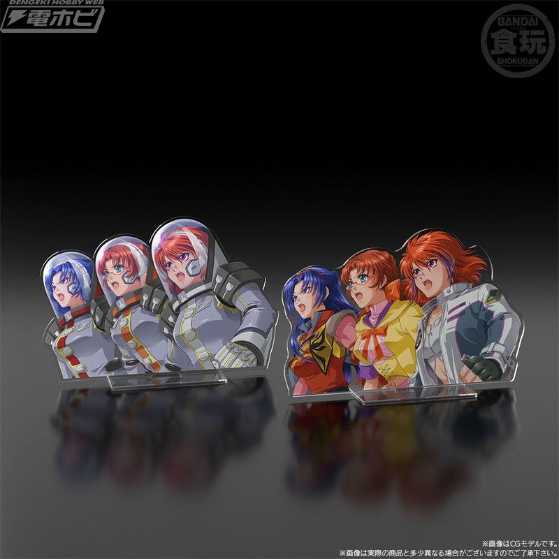 SMP [SHOKUGAN MODELING PROJECT] Super Robot Wars OG Ibis & Tsugumi & Sorey Cut-in Acrylic Stand