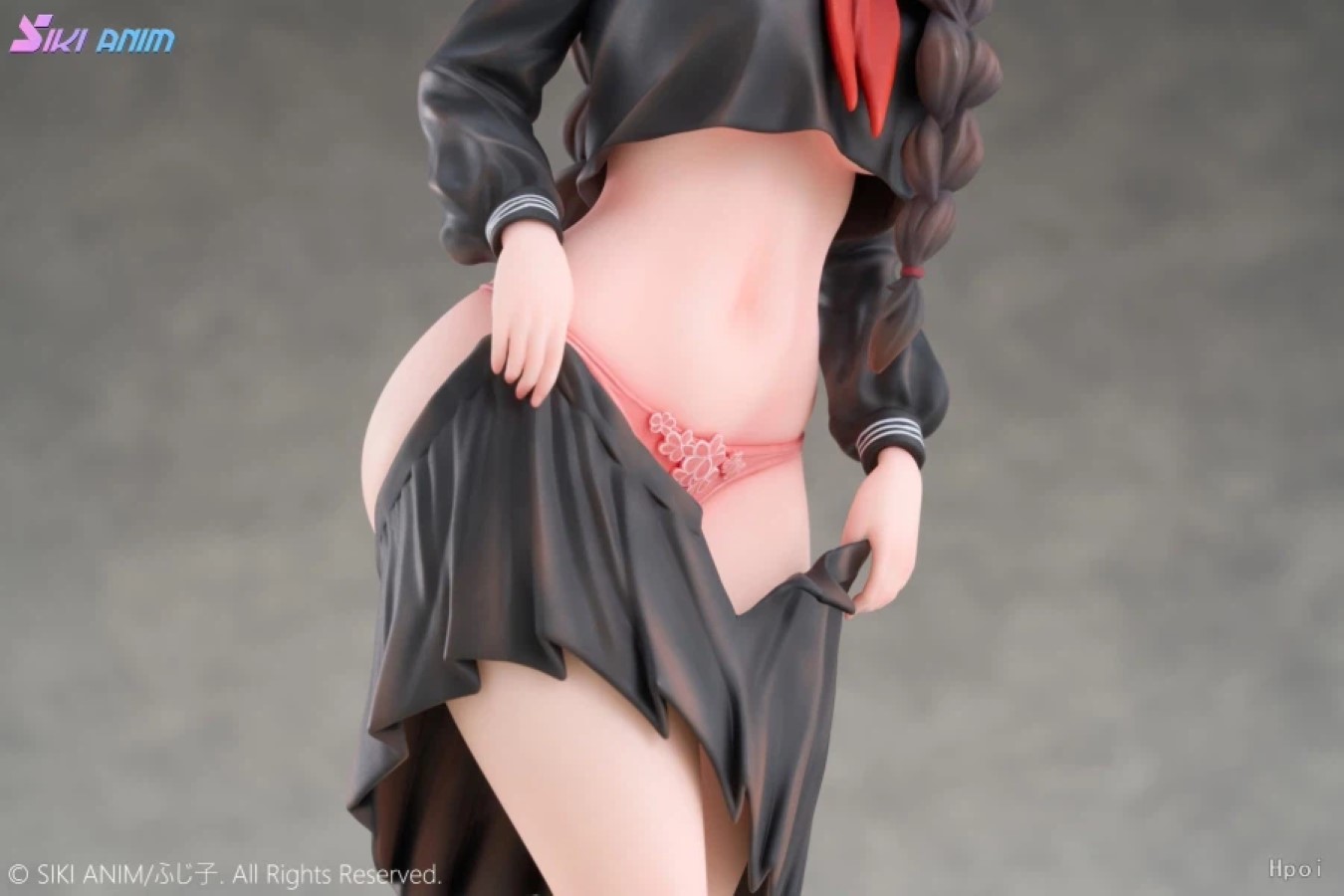 Girl with flashy underwear illustrated by Fujiko